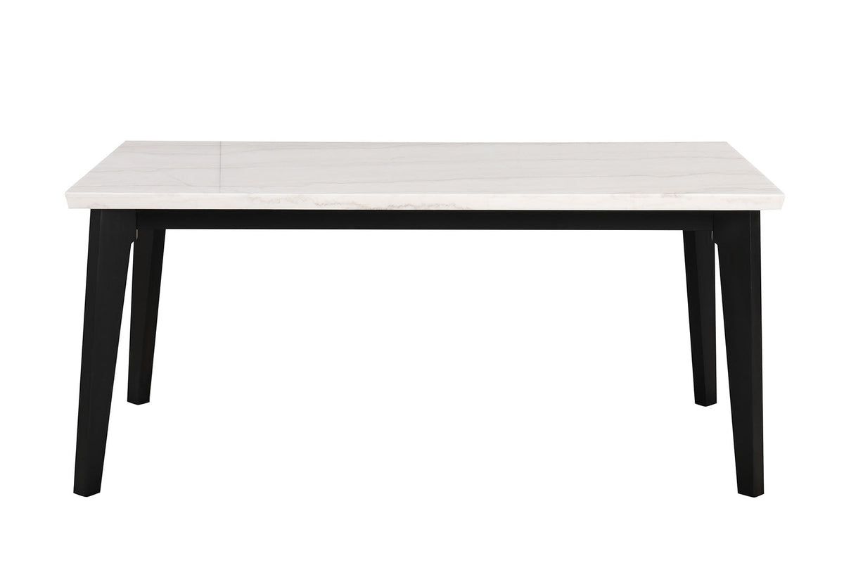 Sabro Black/White Rectangular Dining Table