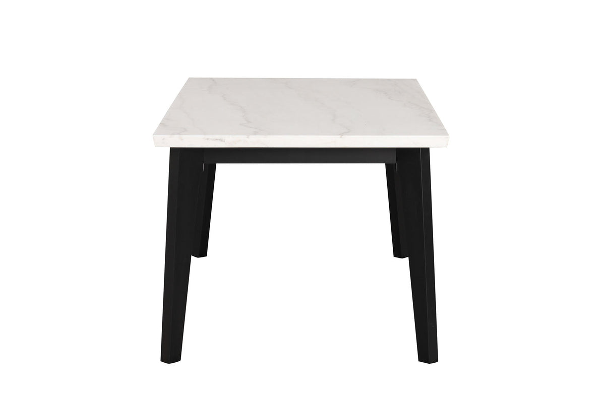 Sabro Black/White Rectangular Dining Table