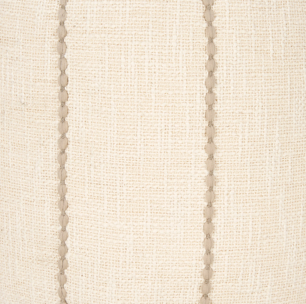 Sachi Beige w/ Stitching Pouf by Mercana at Eve Furniture