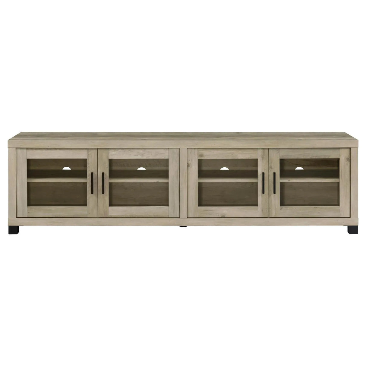 Sachin Rectangular TV Console with Glass Doors by Coaster at Eve Furniture