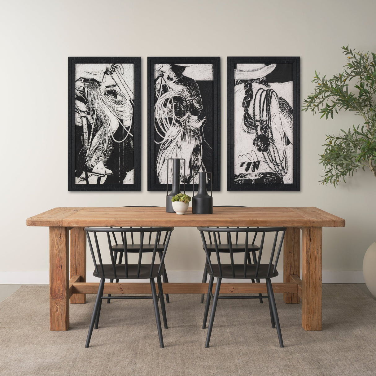 Saddled Up I by Mercana Studio a Hand Embellished Framed Art Print by Mercana at Eve Furniture
