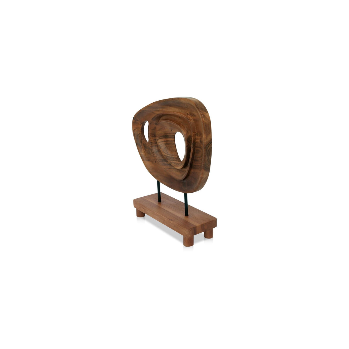 Saddler Natural Acacia Sculpture by Moe's Home at Eve Furniture