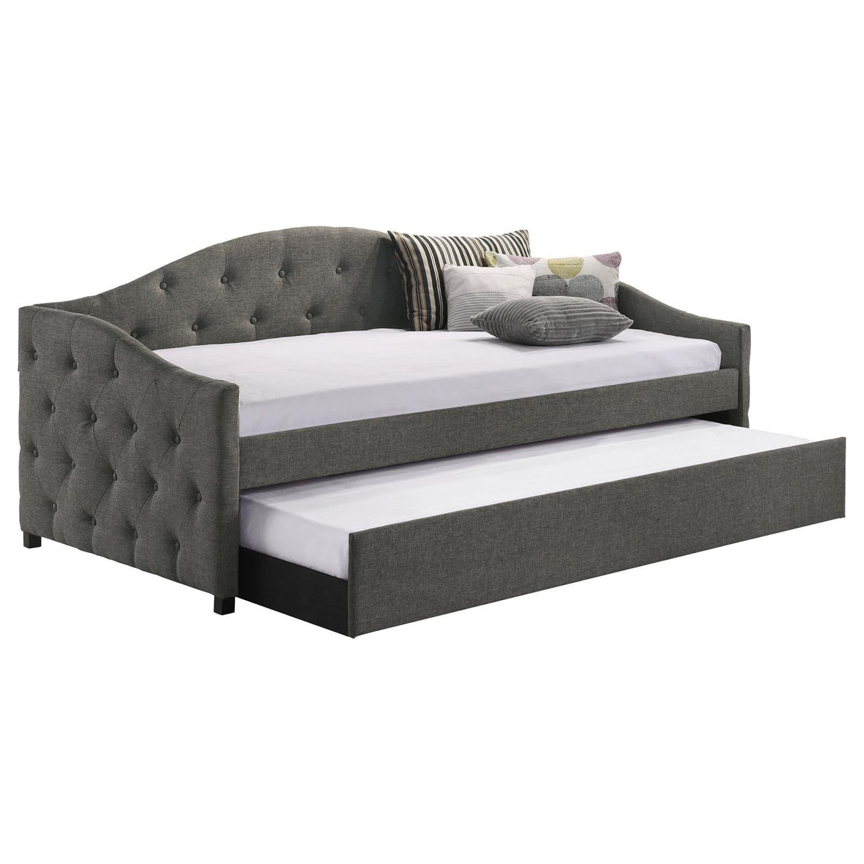 Sadie Upholstered Twin Daybed with Trundle by Coaster at Eve Furniture