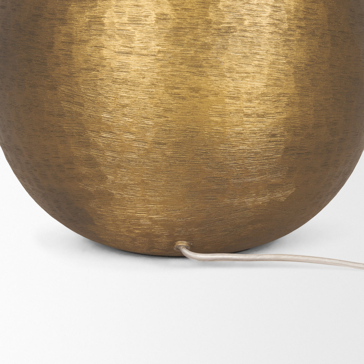 Sadiyah Antiqued Gold Brushed Metal w/ Cream Shade Table Lamp by Mercana at Eve Furniture