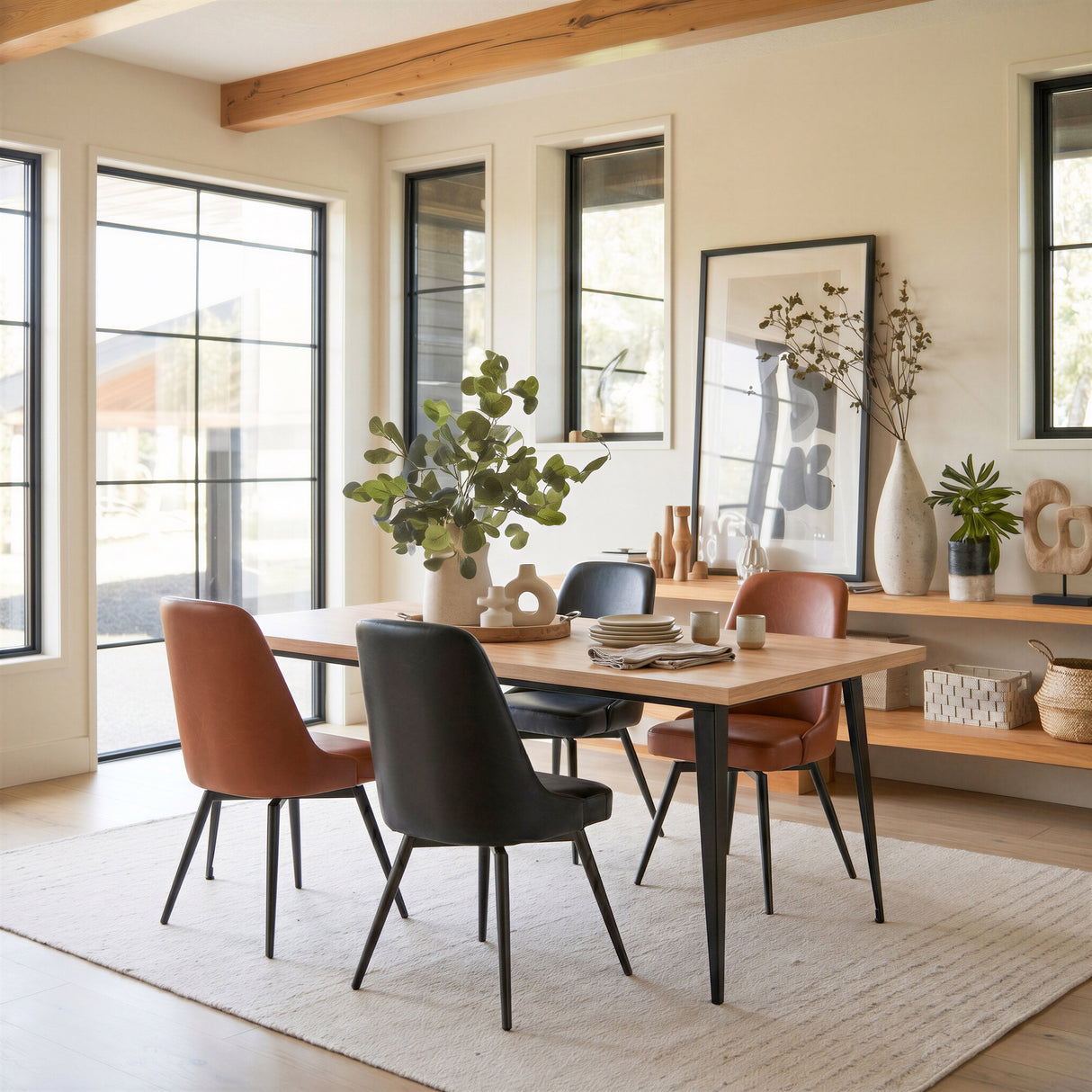 Saelen Natural Dining Table by Zuomod at Eve Furniture