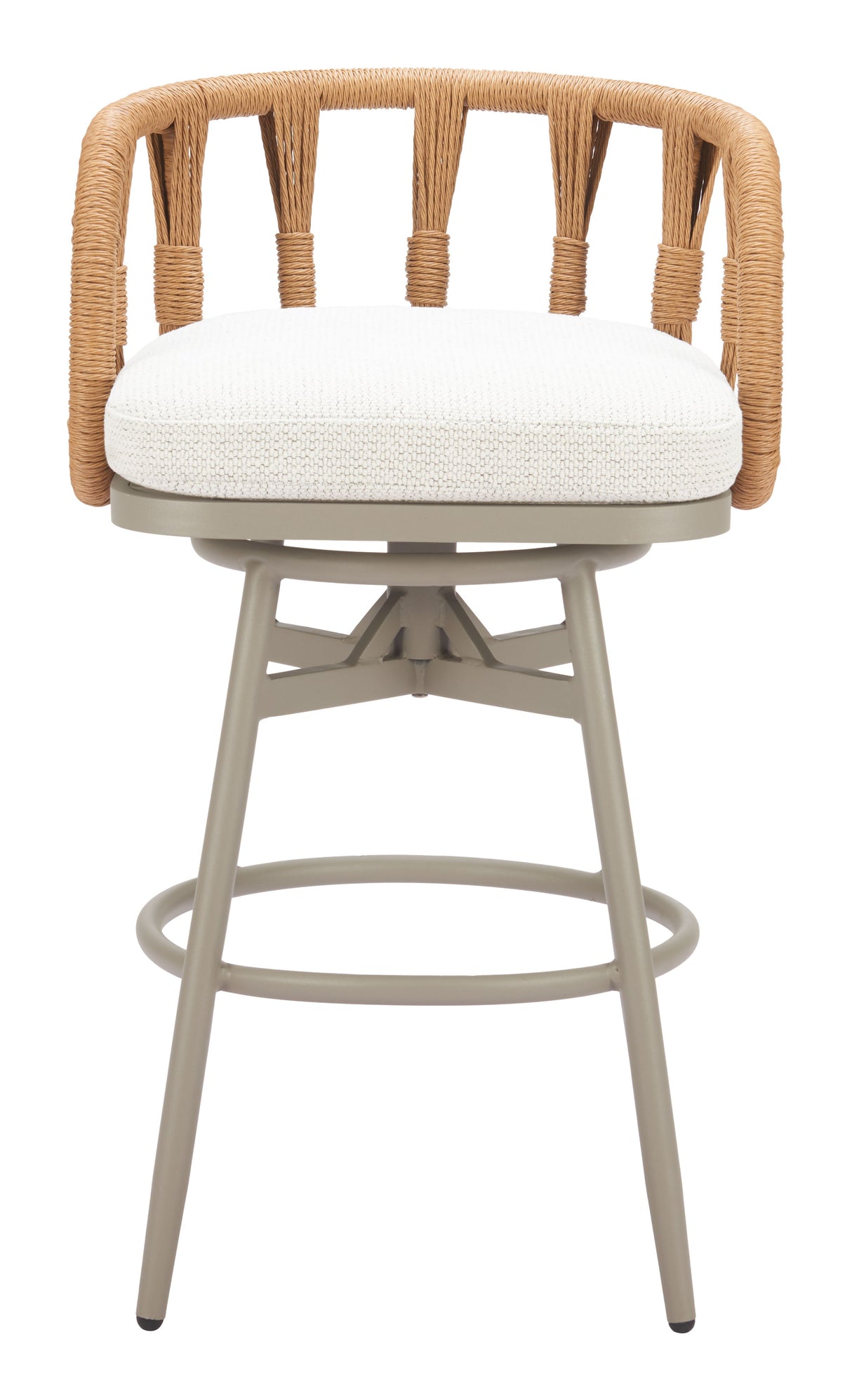 Safal Multicolor Outdoor Swivel Barstool by Zuomod at Eve Furniture