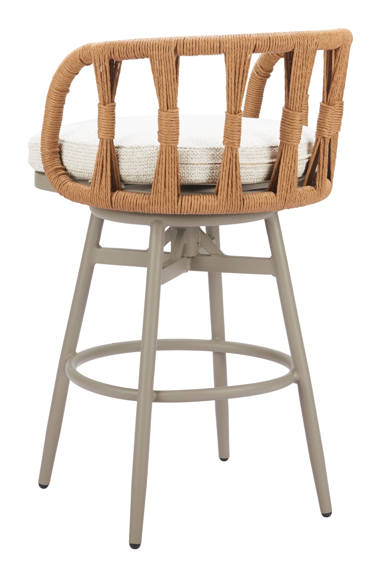 Safal Multicolor Outdoor Swivel Barstool by Zuomod at Eve Furniture