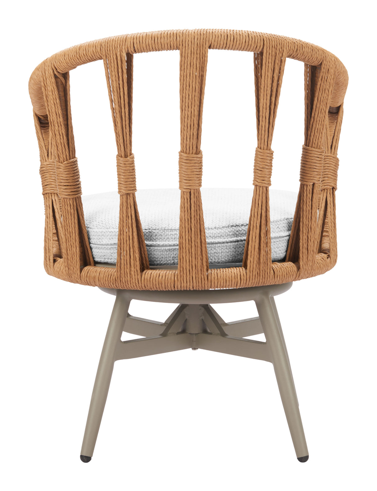 Safal Multicolor Outdoor Swivel Dining Chair by Zuomod at Eve Furniture