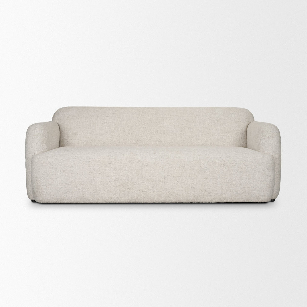 Saga Cream Fabric 3 Seater Sofa by Mercana at Eve Furniture