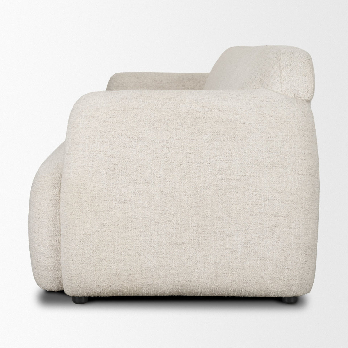 Saga Cream Fabric 3 Seater Sofa by Mercana at Eve Furniture