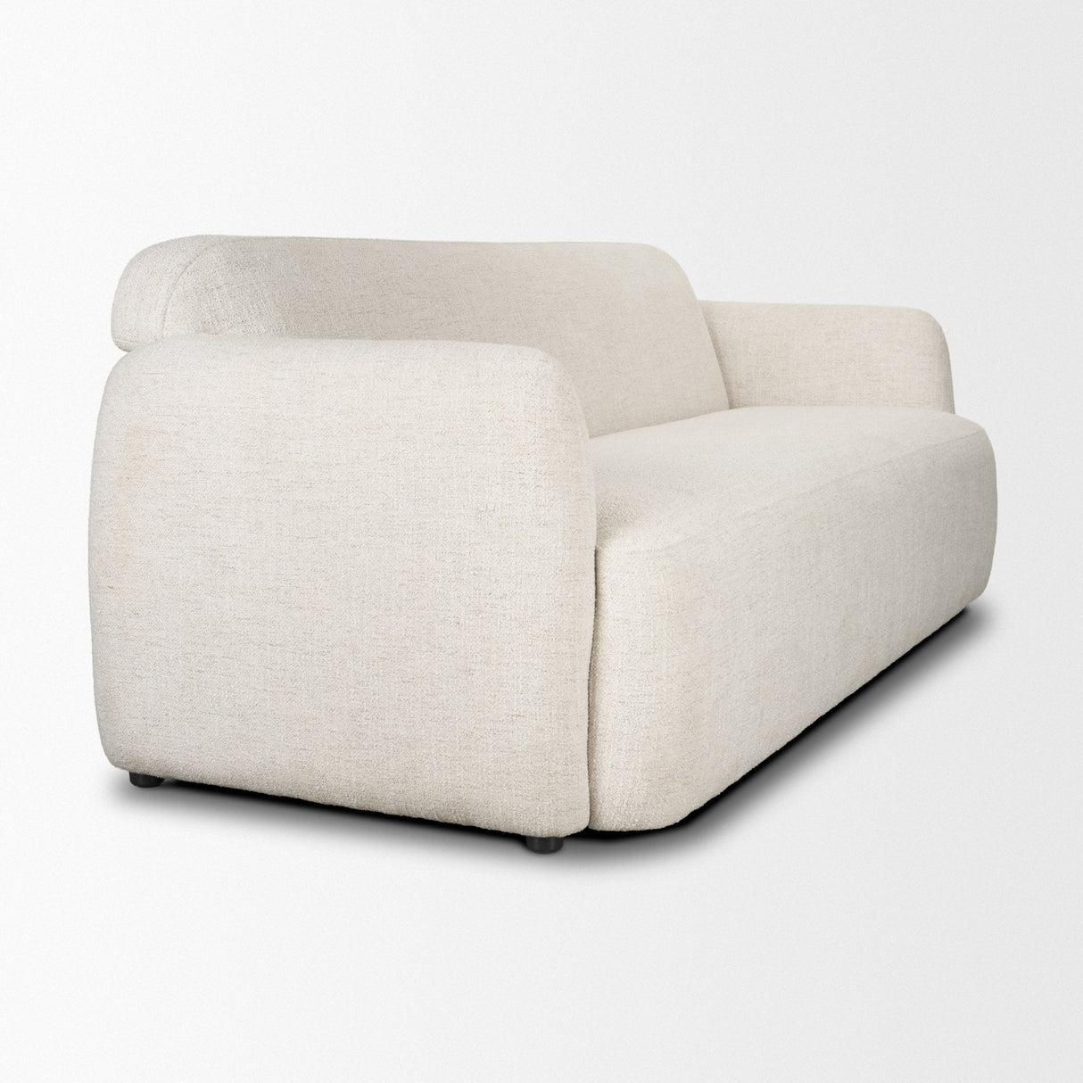 Saga Cream Fabric 3 Seater Sofa by Mercana at Eve Furniture