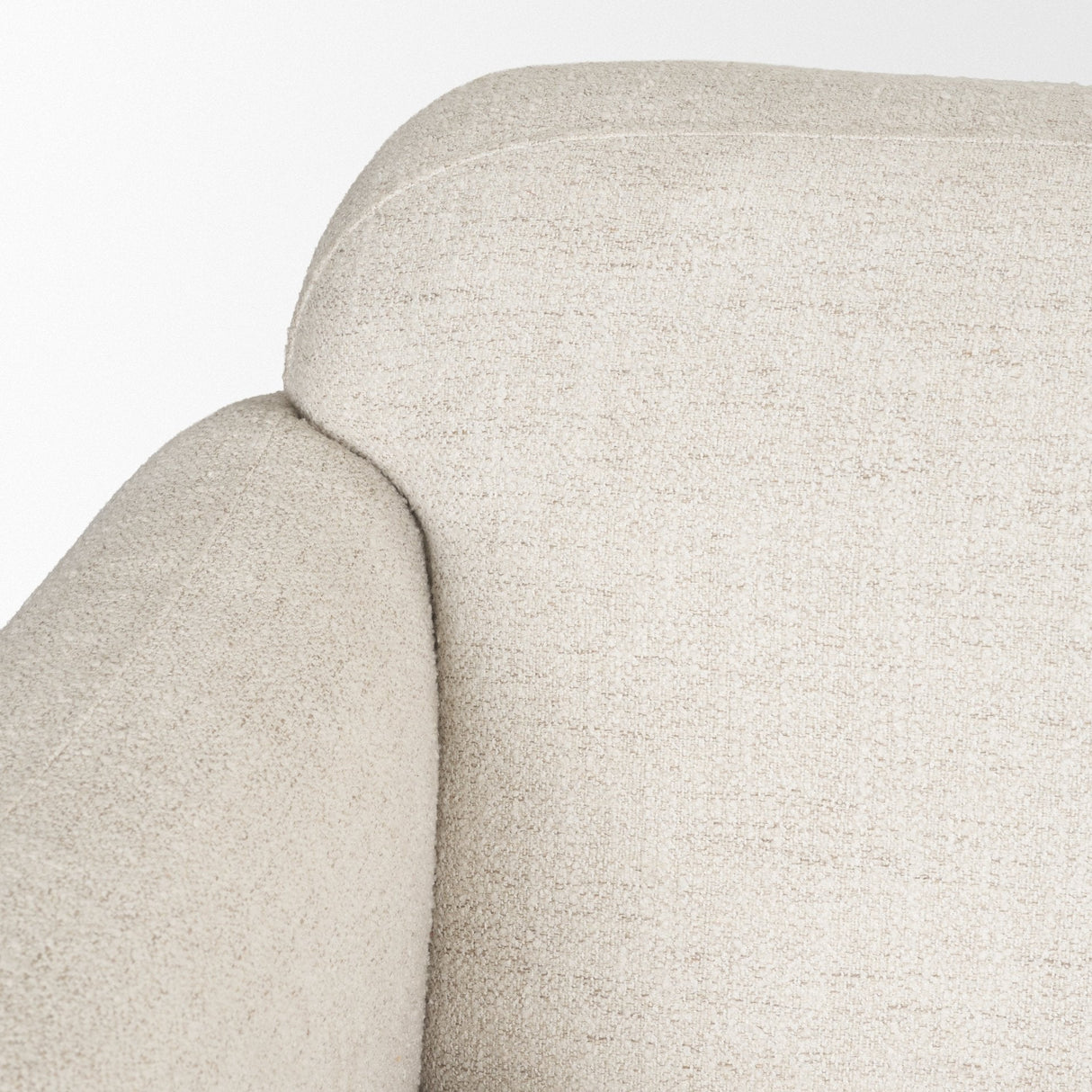 Saga Cream Fabric 3 Seater Sofa by Mercana at Eve Furniture
