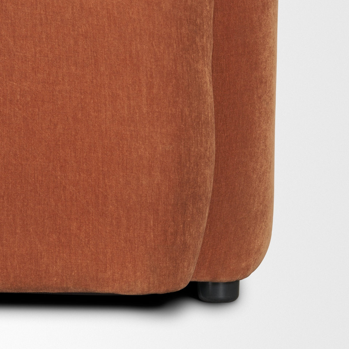 Saga Stonewashed Rust Chenille Fabric 3 Seater Sofa by Mercana at Eve Furniture