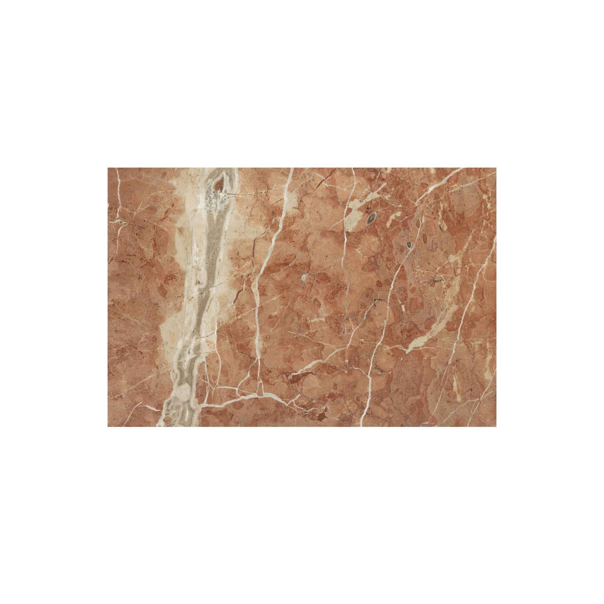 Sage Alicante Red Marble/Dark Brown Cafe Table