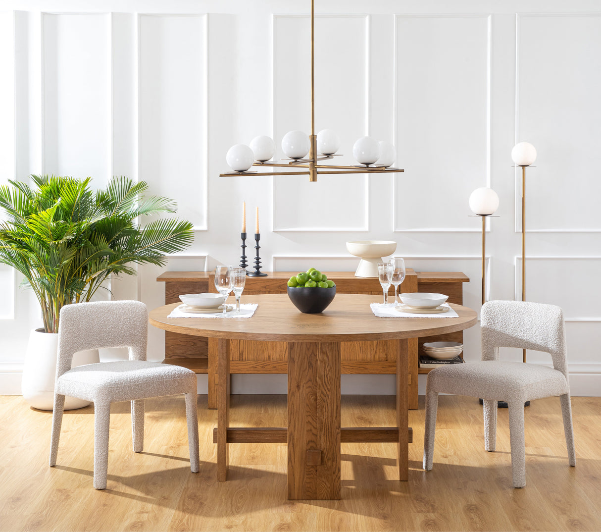 Saguaro Round Oak Dining Table by Co.House Designs at Eve Furniture
