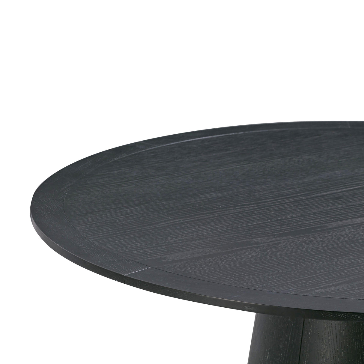 Sahara Black Oak 41" Round Dining Table by TOV Furniture at Eve Furniture