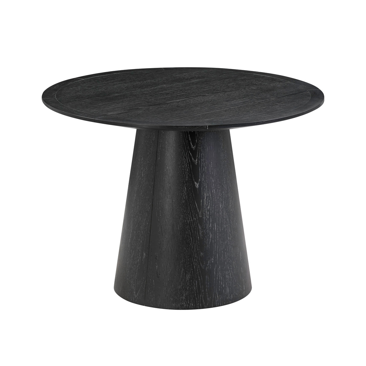 Sahara Black Oak 41" Round Dining Table by TOV Furniture at Eve Furniture