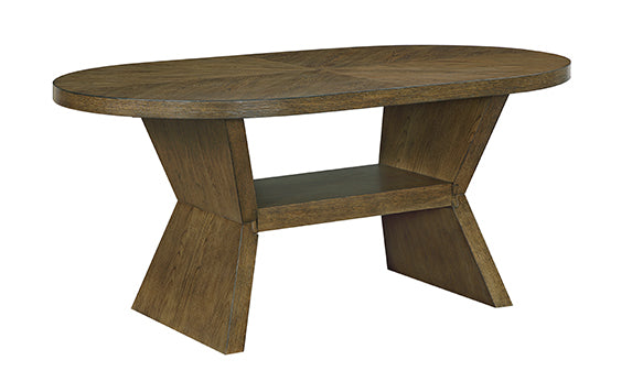 Saige Brown Dining Room Set by Cosmos Furniture at Eve Furniture