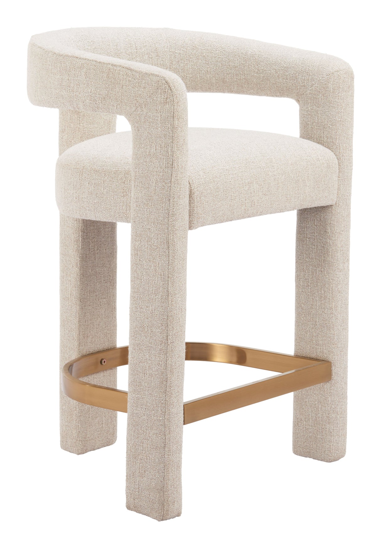 Saiko Beige Barstool by Zuomod at Eve Furniture