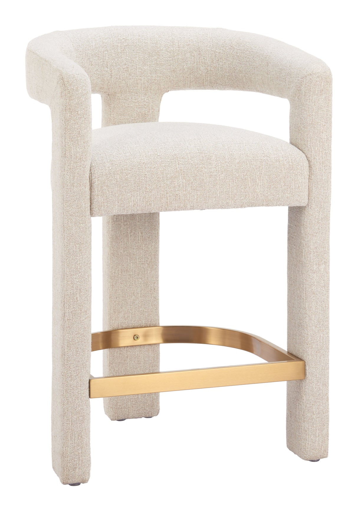 Saiko Beige Barstool by Zuomod at Eve Furniture