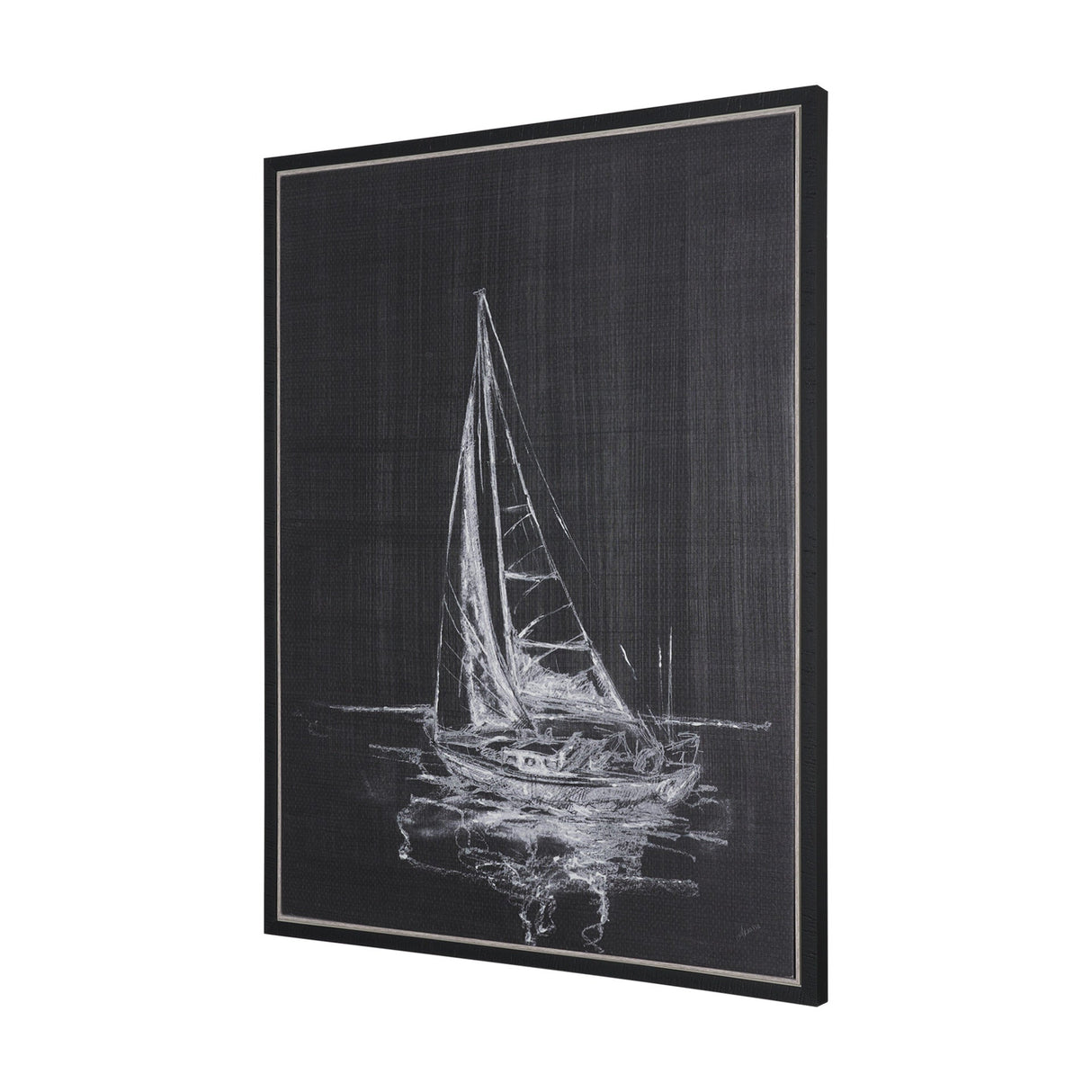 Sail Away I by Mercana Studio a Hand Embellished Textured Framed Canvas by Mercana at Eve Furniture