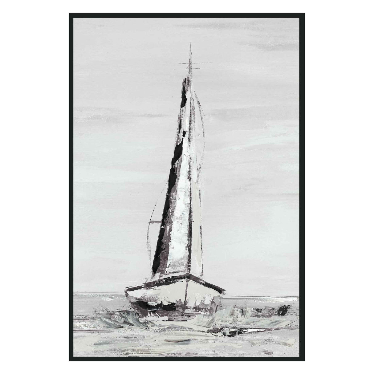 Sails White Painting 48x72 by Buddy Whitlock by Classic Home at Eve Furniture