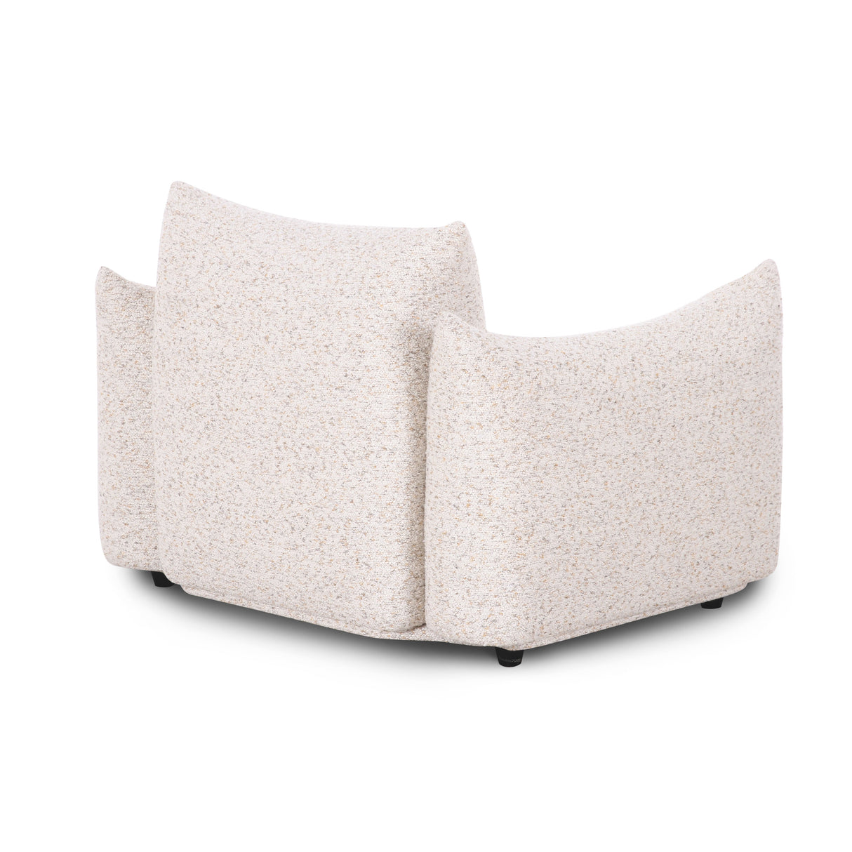 Saint Tropez Nubby Fabric Armchair in Sand by TOV Furniture at Eve Furniture