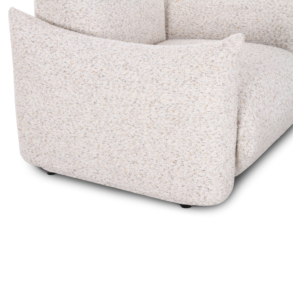 Saint Tropez Nubby Fabric Armchair in Sand by TOV Furniture at Eve Furniture