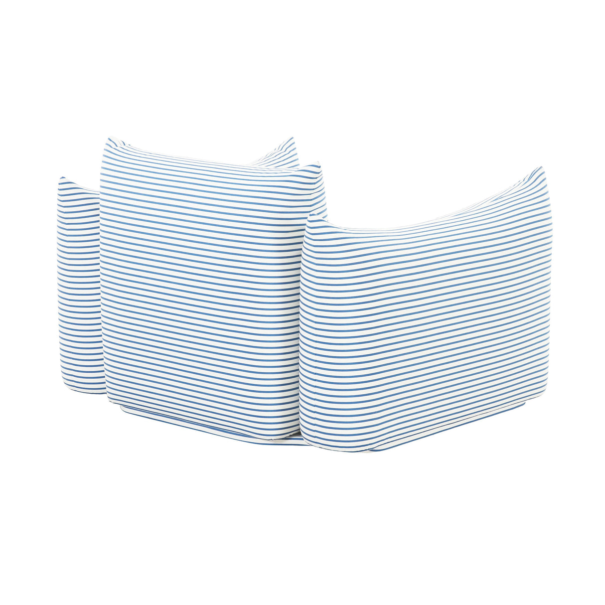 Saint Tropez Striped Stuffed Indoor / Outdoor Armchair by TOV Furniture at Eve Furniture