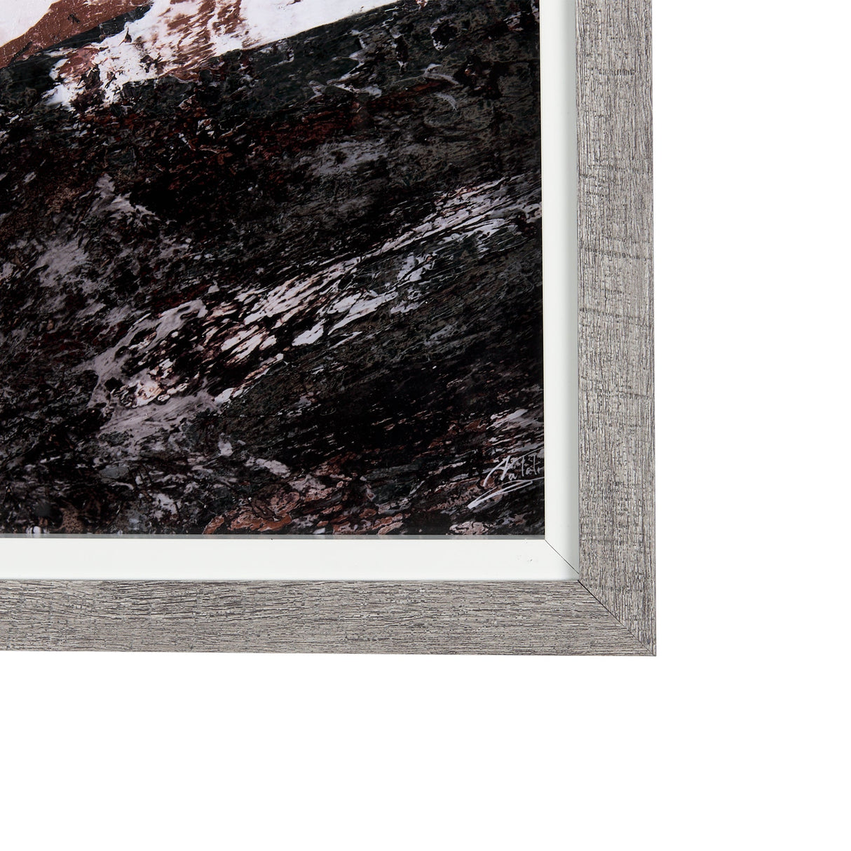 Sakura Rain I by Mercana Studio a Hand Embellished Textured Framed Art Print Matted under Glass by Mercana at Eve Furniture