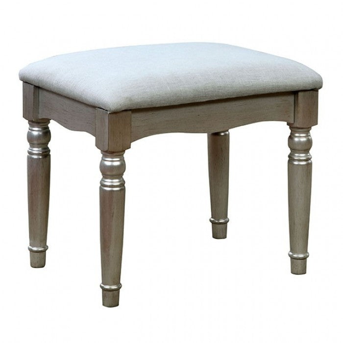 Salamanca Silver Vanity W/ Stool by Furniture of America at Eve Furniture