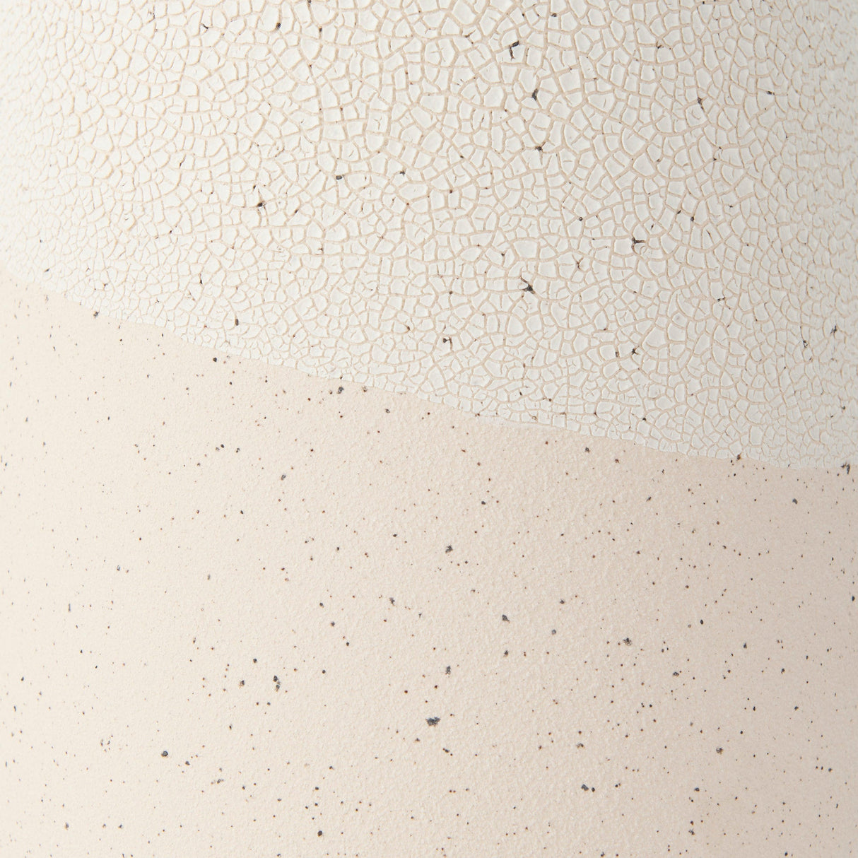 Salar Cream Conical Crackled Ceramic Vase by Mercana at Eve Furniture