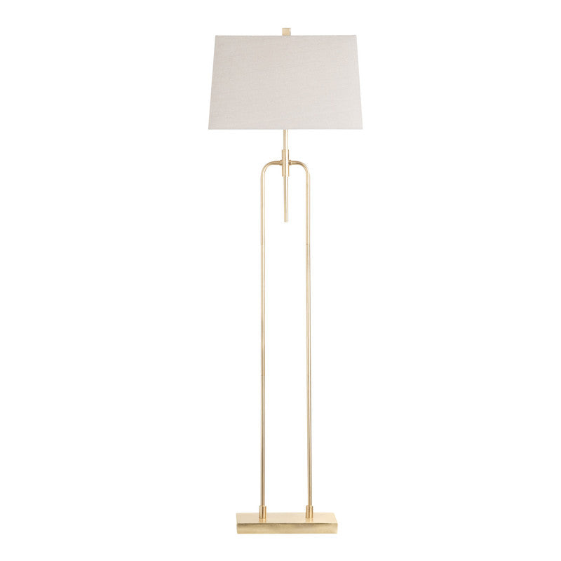 Salinas Gold Floor Lamp by Crestview at Eve Furniture