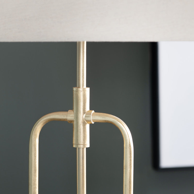 Salinas Gold Floor Lamp by Crestview at Eve Furniture
