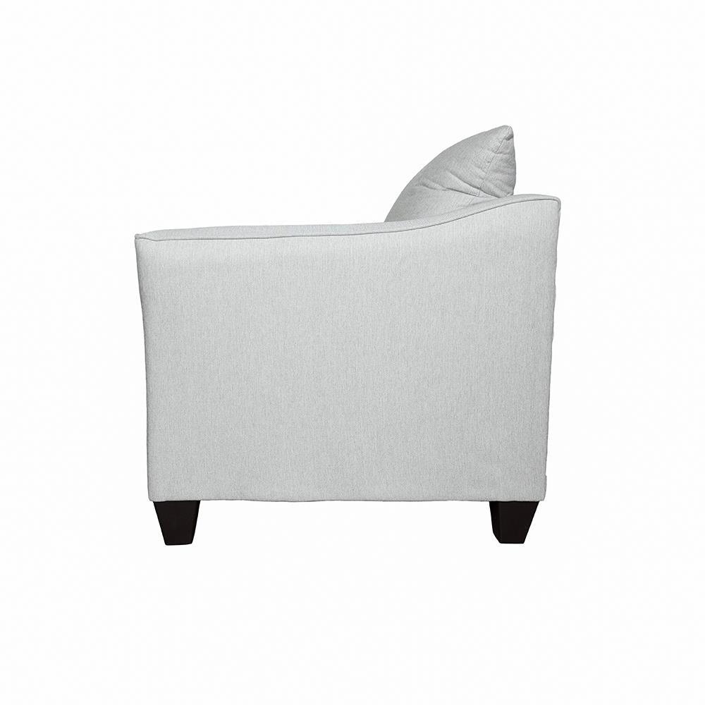 Salizar Gray Mist Upholstered Track Arm Fabric Accent Chair by Coaster at Eve Furniture
