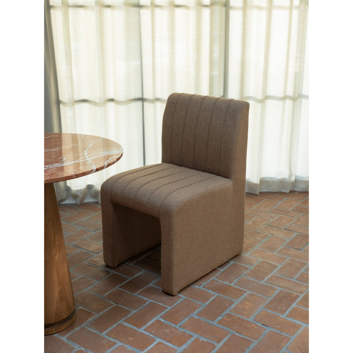 Sally Light Brown Dining Chair by Moe's Home at Eve Furniture