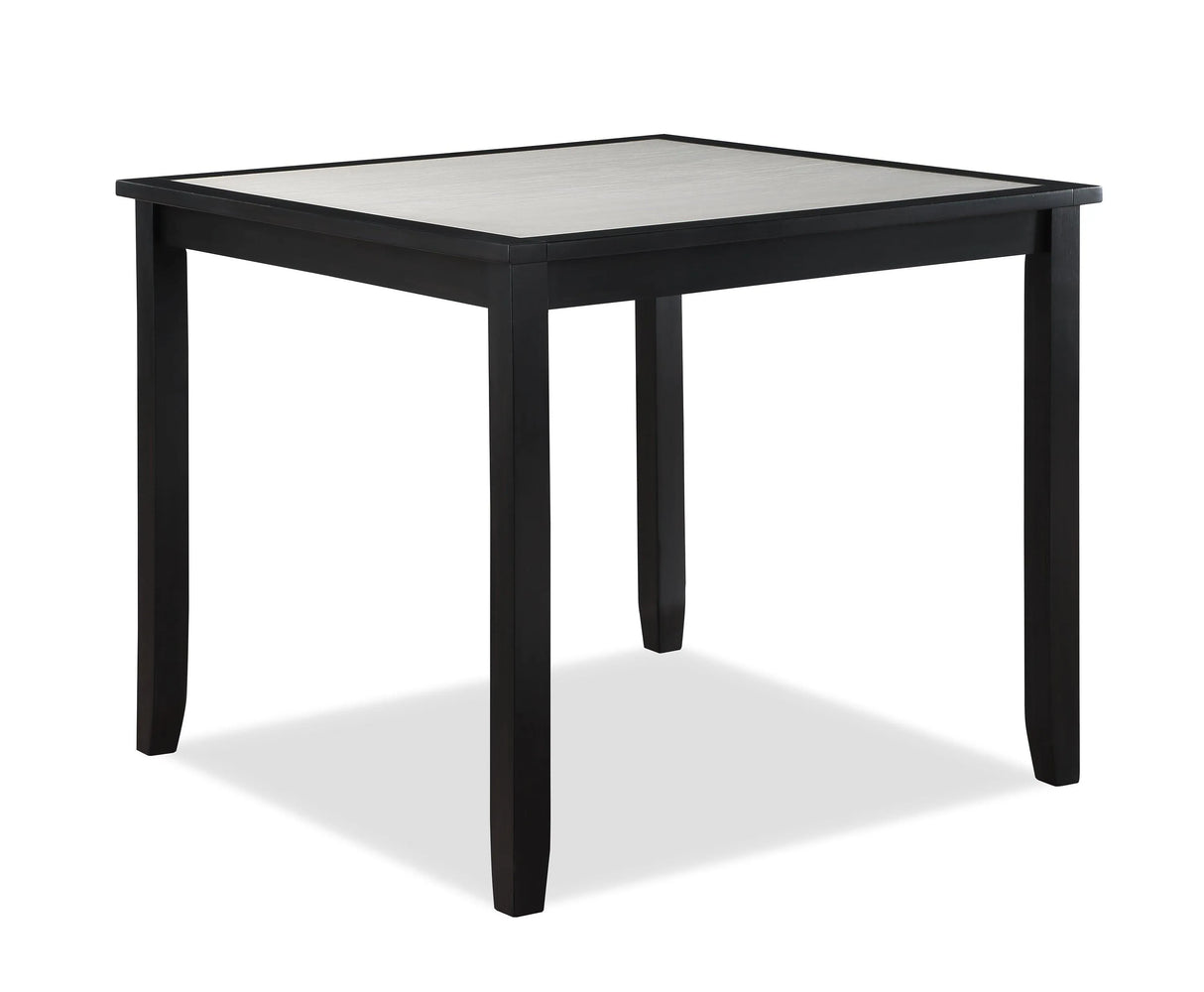 Salvador Black and White 5-Piece Counter Height Dining Set by Crown Mark at Eve Furniture