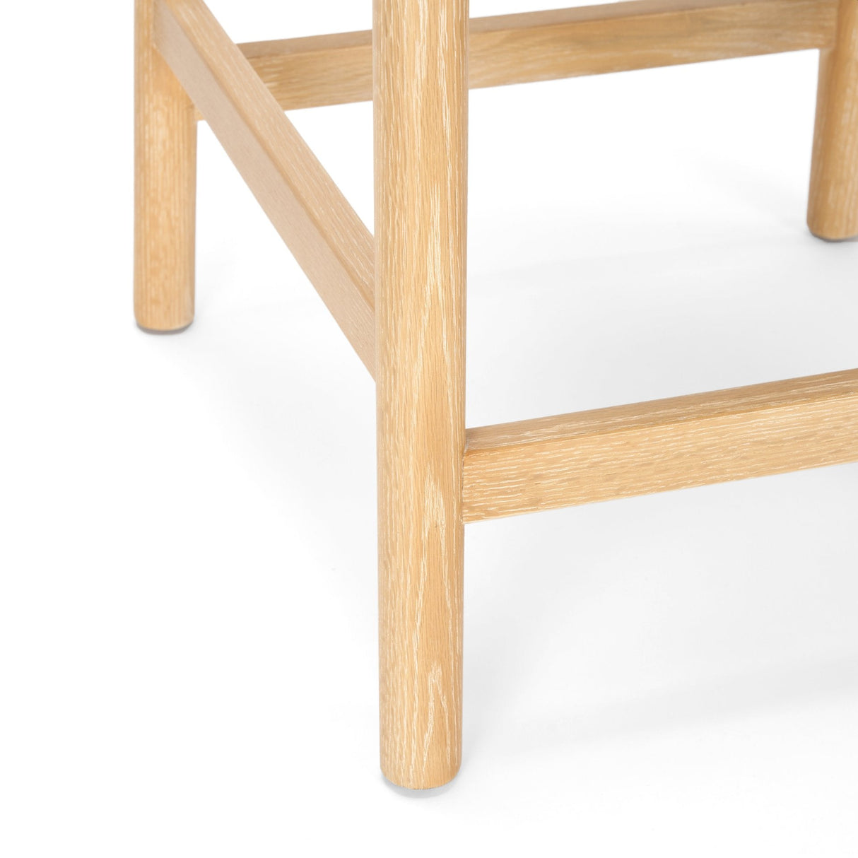 Sam Counter Stool W/ Light Brown Wood Frame and Beige Upholstered Seat by Mercana at Eve Furniture