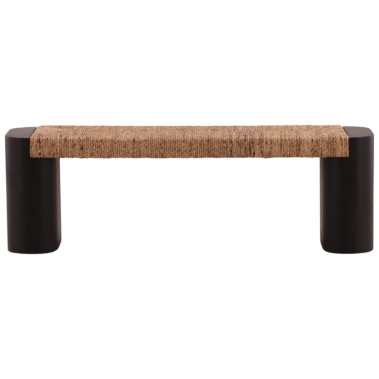 Samael Bench, Black by Dovetail at Eve Furniture