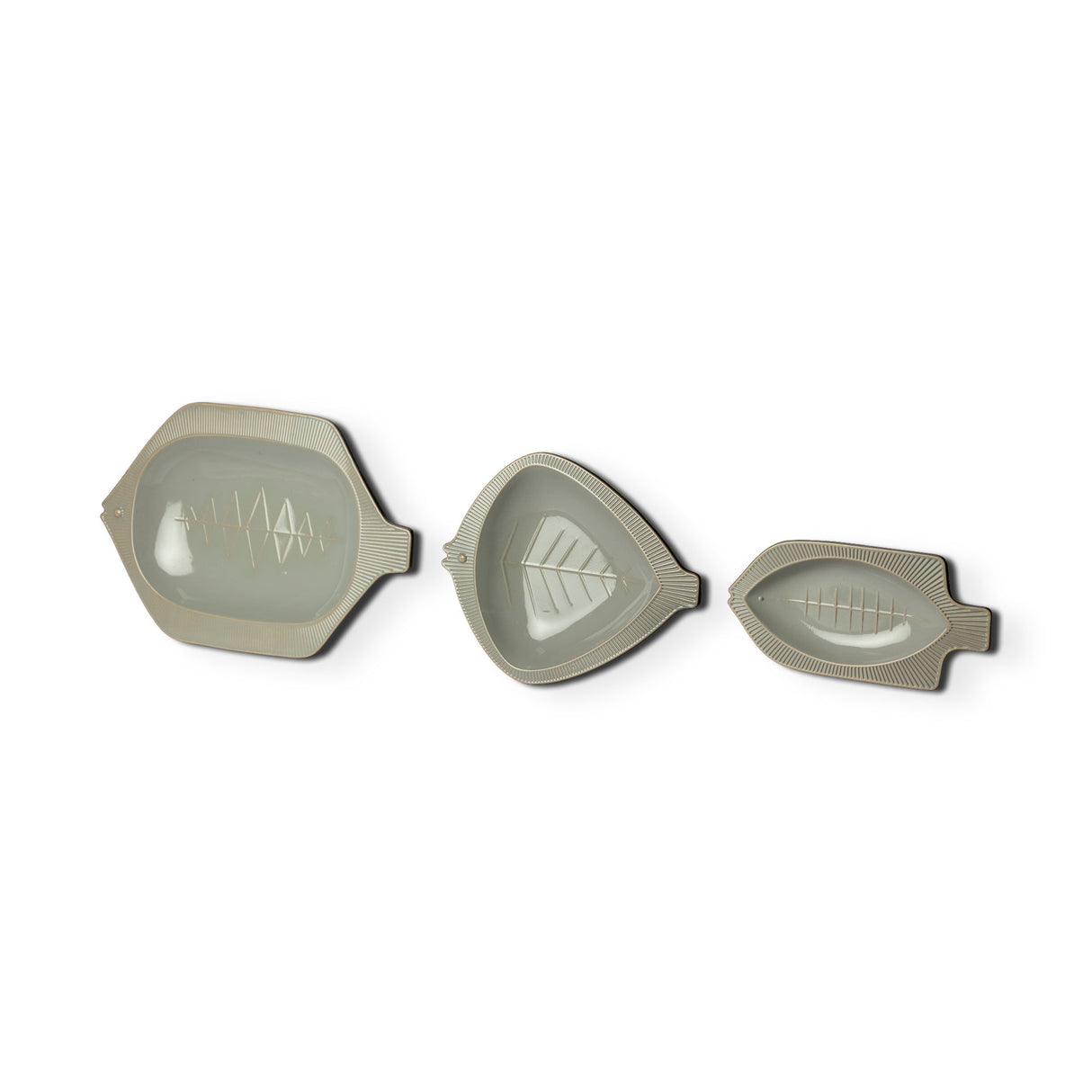 Samira Set of 3 Metal Decorative Fish Trays by Mercana at Eve Furniture