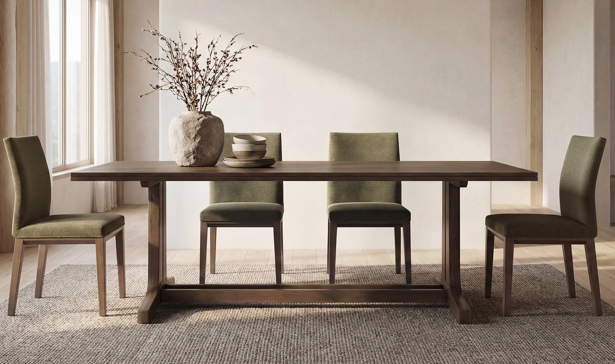 Samuel Dining Table Dark Brown by Moe's Home at Eve Furniture