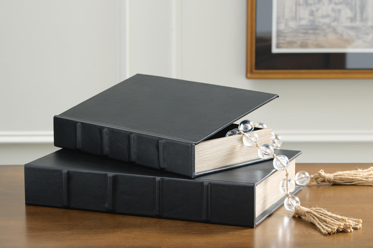Samwell Black Box, Set of 2 by Ashley at Eve Furniture