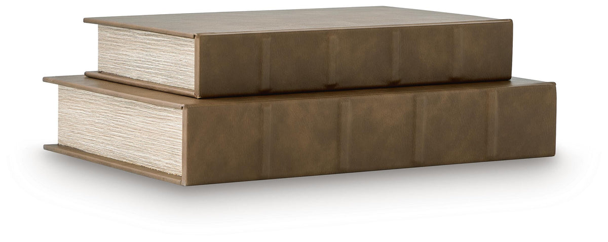 Samwell Brown Box, Set of 2 by Ashley at Eve Furniture