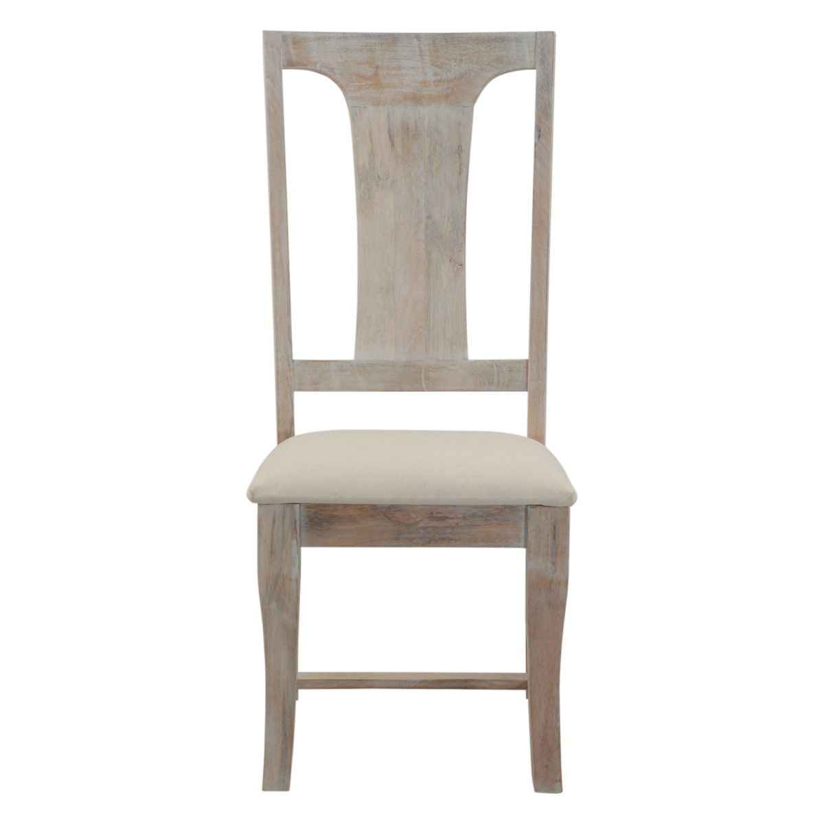 San Rafael 18" Upholstered Dining Chair in Heirloom White, Set of 2 by Home Trends & Design at Eve Furniture