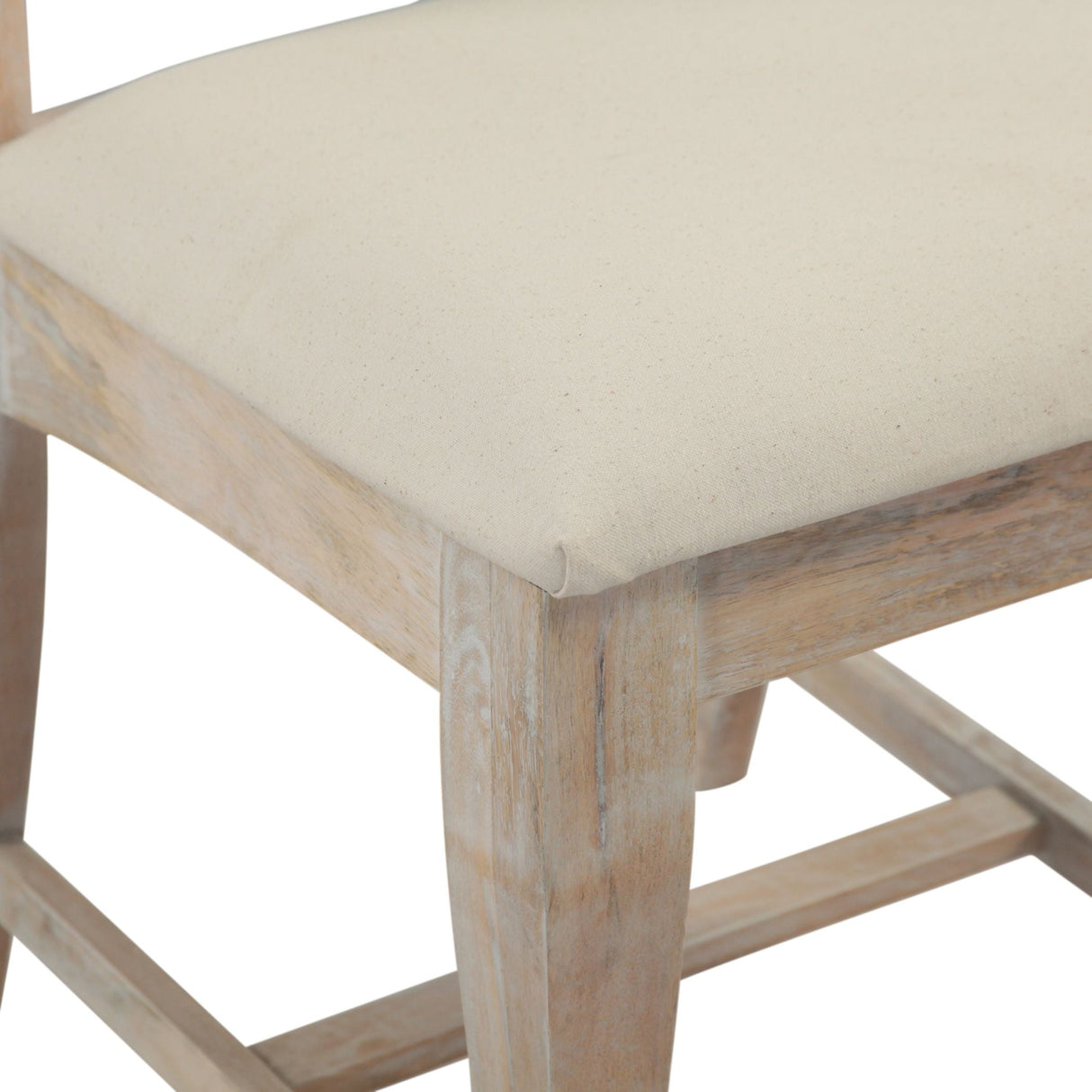 San Rafael 18" Upholstered Dining Chair in Heirloom White, Set of 2 by Home Trends & Design at Eve Furniture