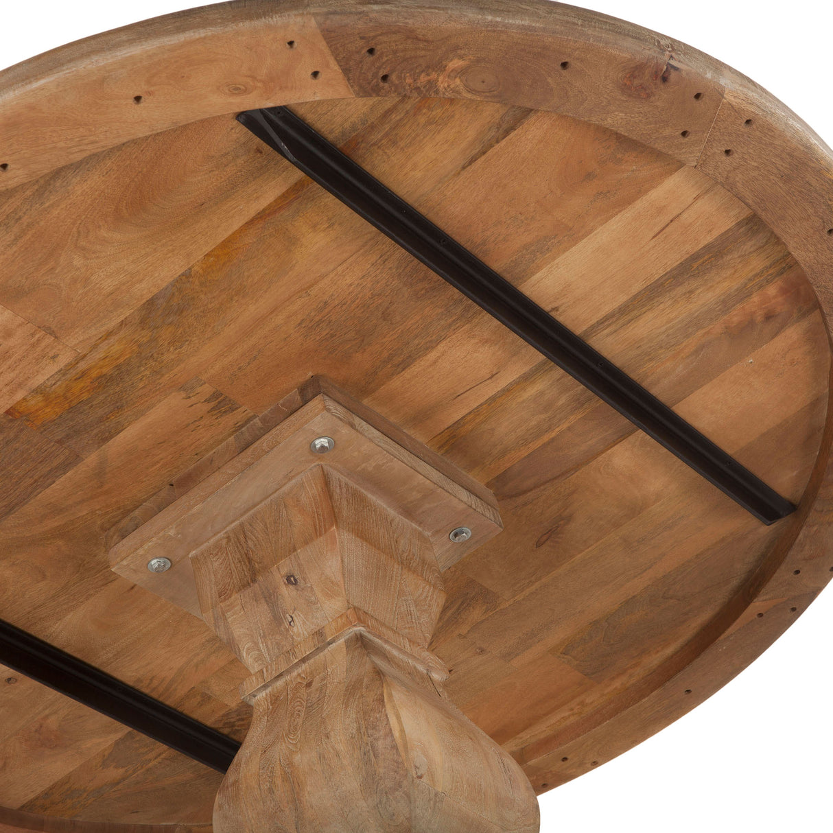 San Rafael 54" Round Dining Table in Antique Oak by Home Trends & Design at Eve Furniture