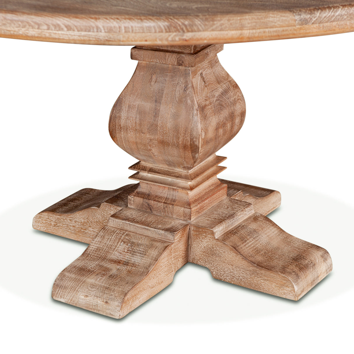 San Rafael 60" Round Dining Table in Antique Oak by Home Trends & Design at Eve Furniture