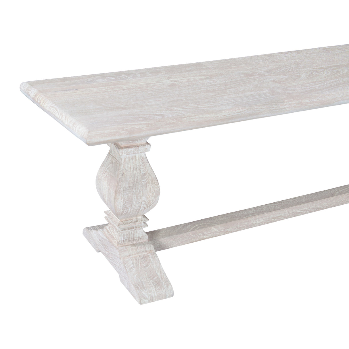 San Rafael 72" Bench in Heirloom White by Home Trends & Design at Eve Furniture
