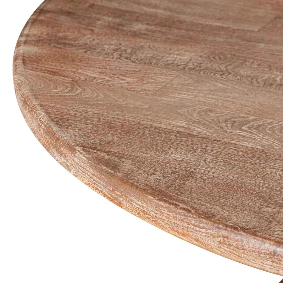 San Rafael 72" Round Dining Table in Antique Oak by Home Trends & Design at Eve Furniture