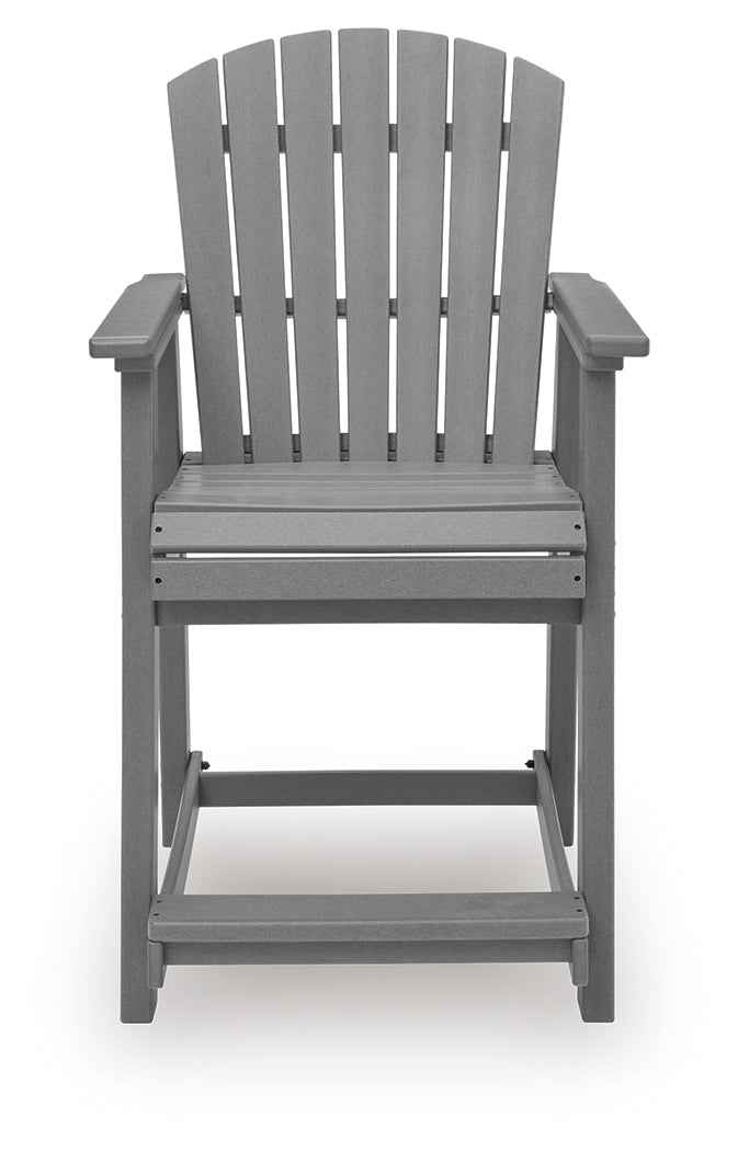 Sanctuary Beach Dark Gray Outdoor Counter Height Dining Set by Ashley at Eve Furniture